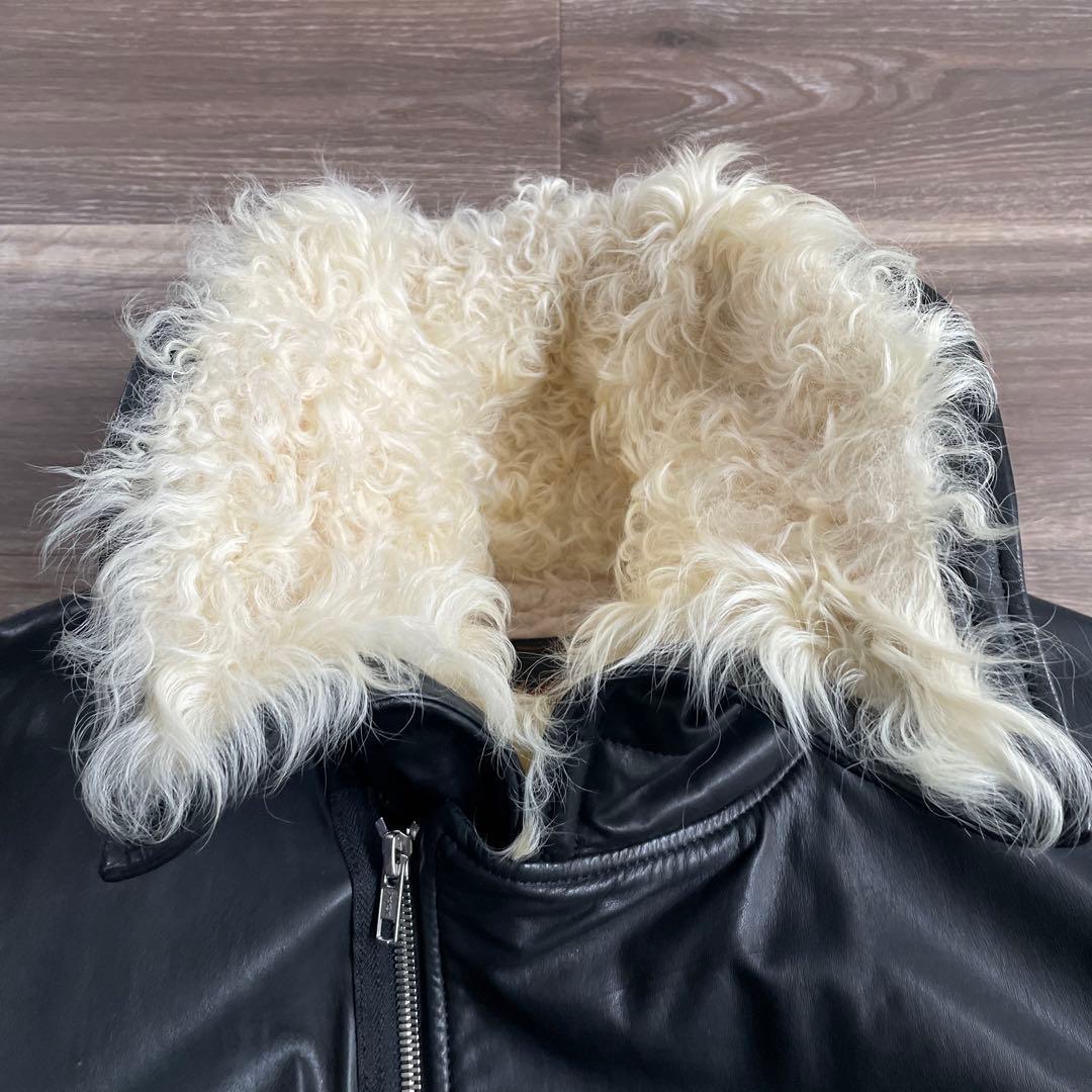 馬革×ラムファー　アンダーカバーライダースジャケット