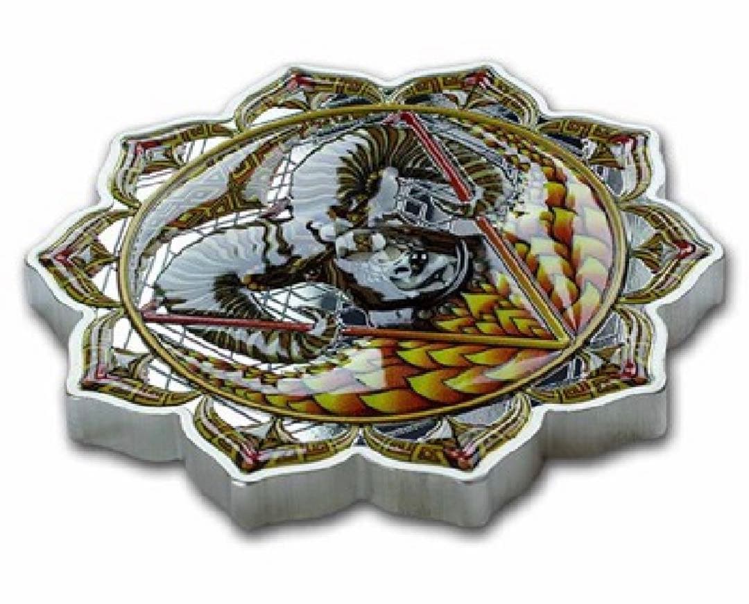 2022年　2オンス 第３チャクラの牡羊 銀貨 プルーフ 箱