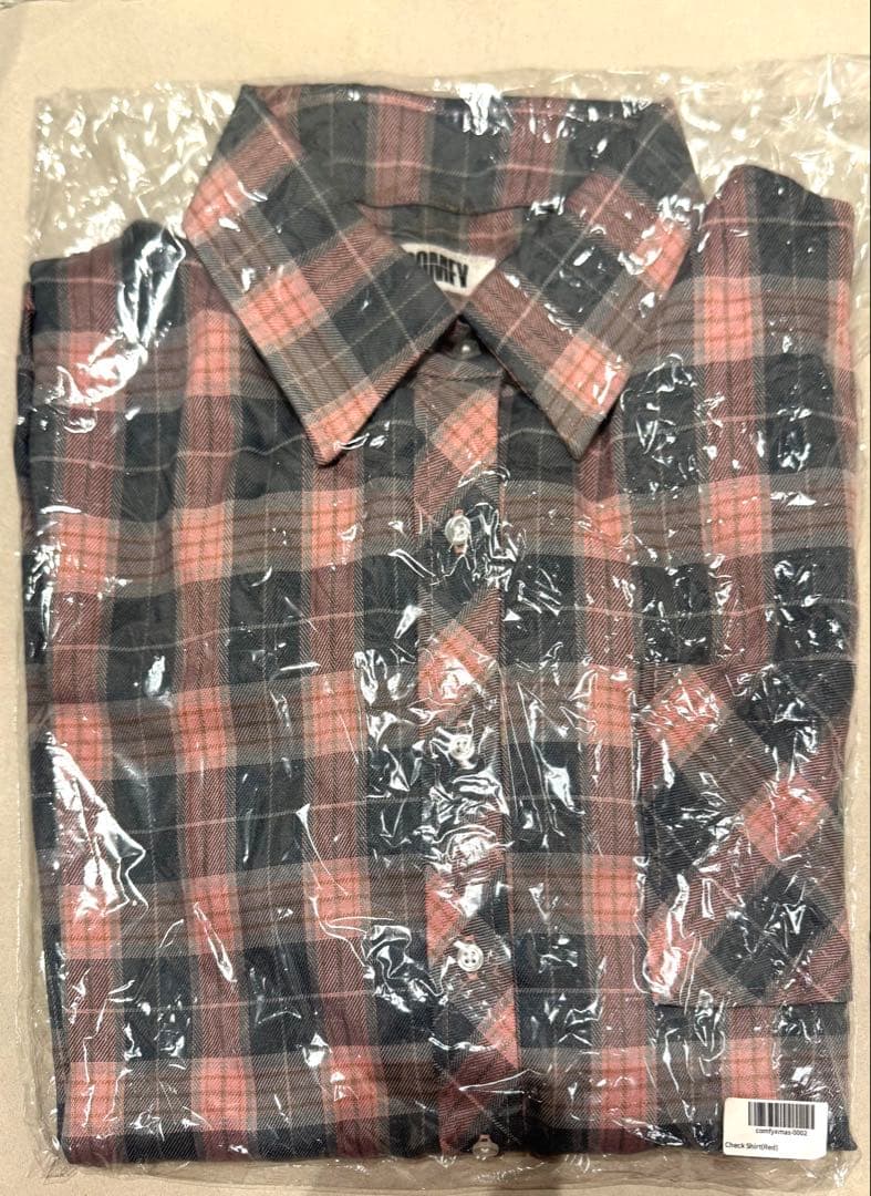 岩岡徹 COMFY チェックシャツ レッド
