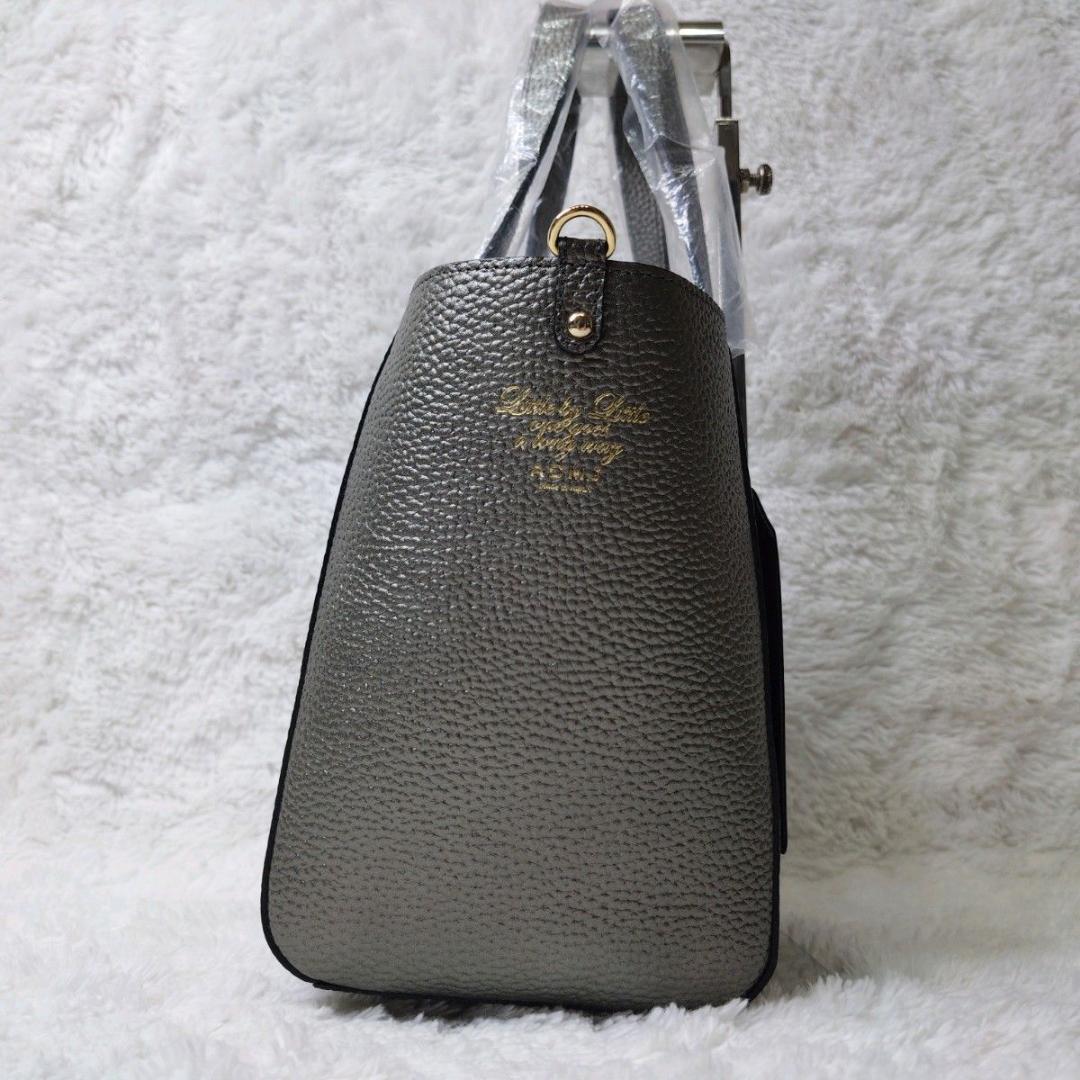 【新品未使用】 ADMJ エーディーエムジェイ ハンドバッグ ビー グレー