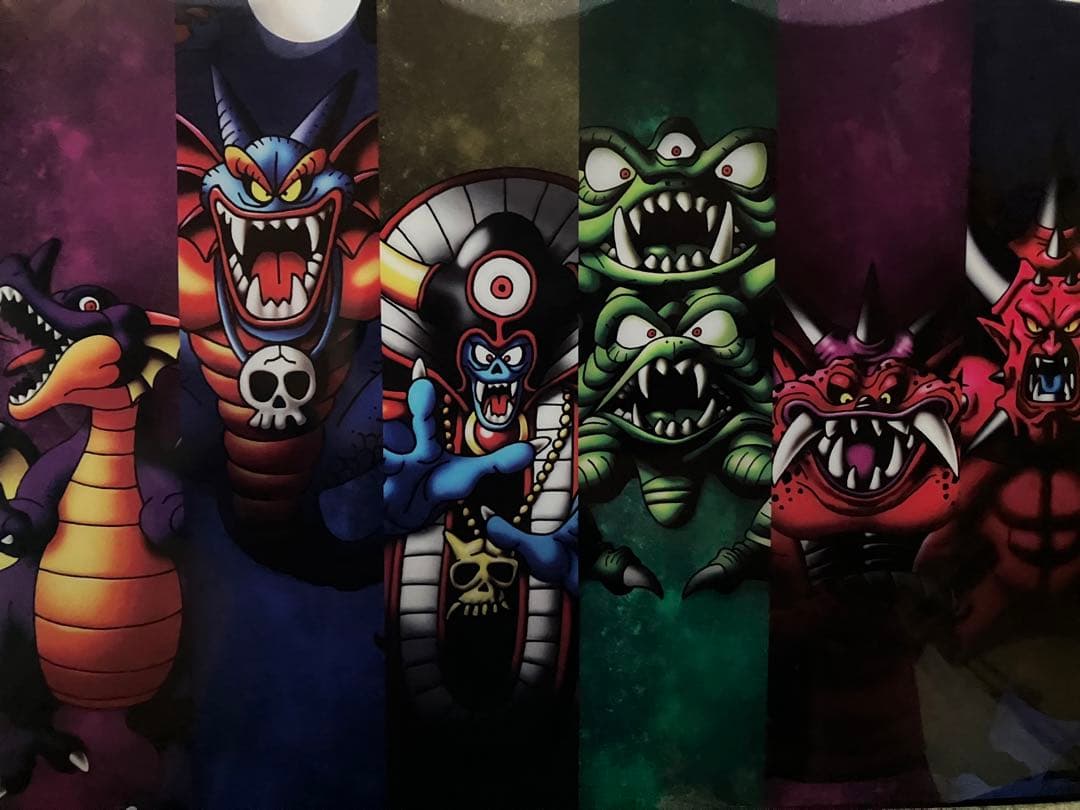 【激レア】ドラゴンクエスト　歴代ボスキャラ　クリアファイル　両面イラスト　鳥山明