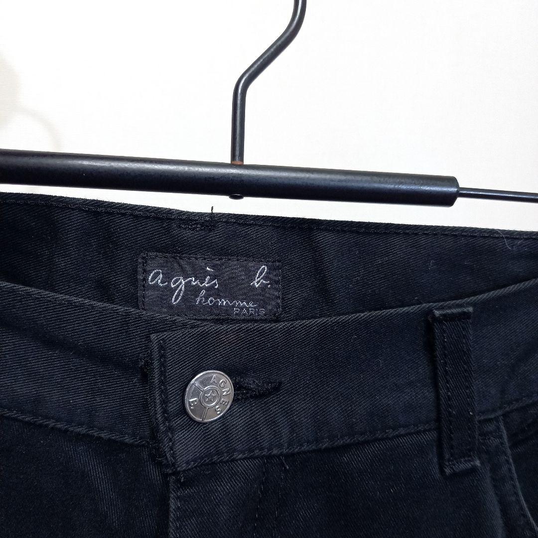 W83cm 90s フランス製 アニエスベーオム コットンツイル パンツ 42