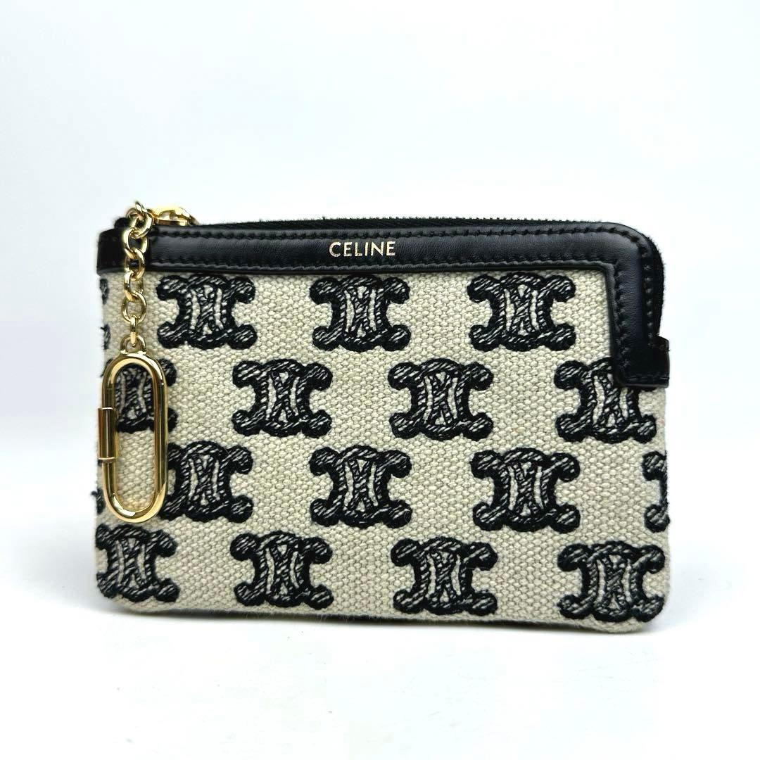 専用■セリーヌ トリオンフ &カードポーチ キーチェーン キャンバス