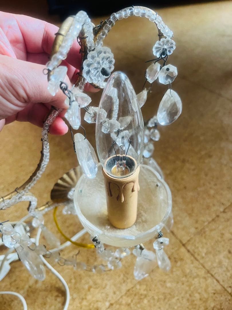 シャンデリア　ヴィンテージ品　おまけ付き