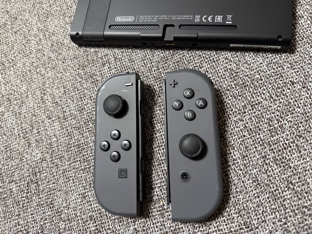 画面傷なしNintendo Switch 本体 グレー バッテリー強化版 完備品