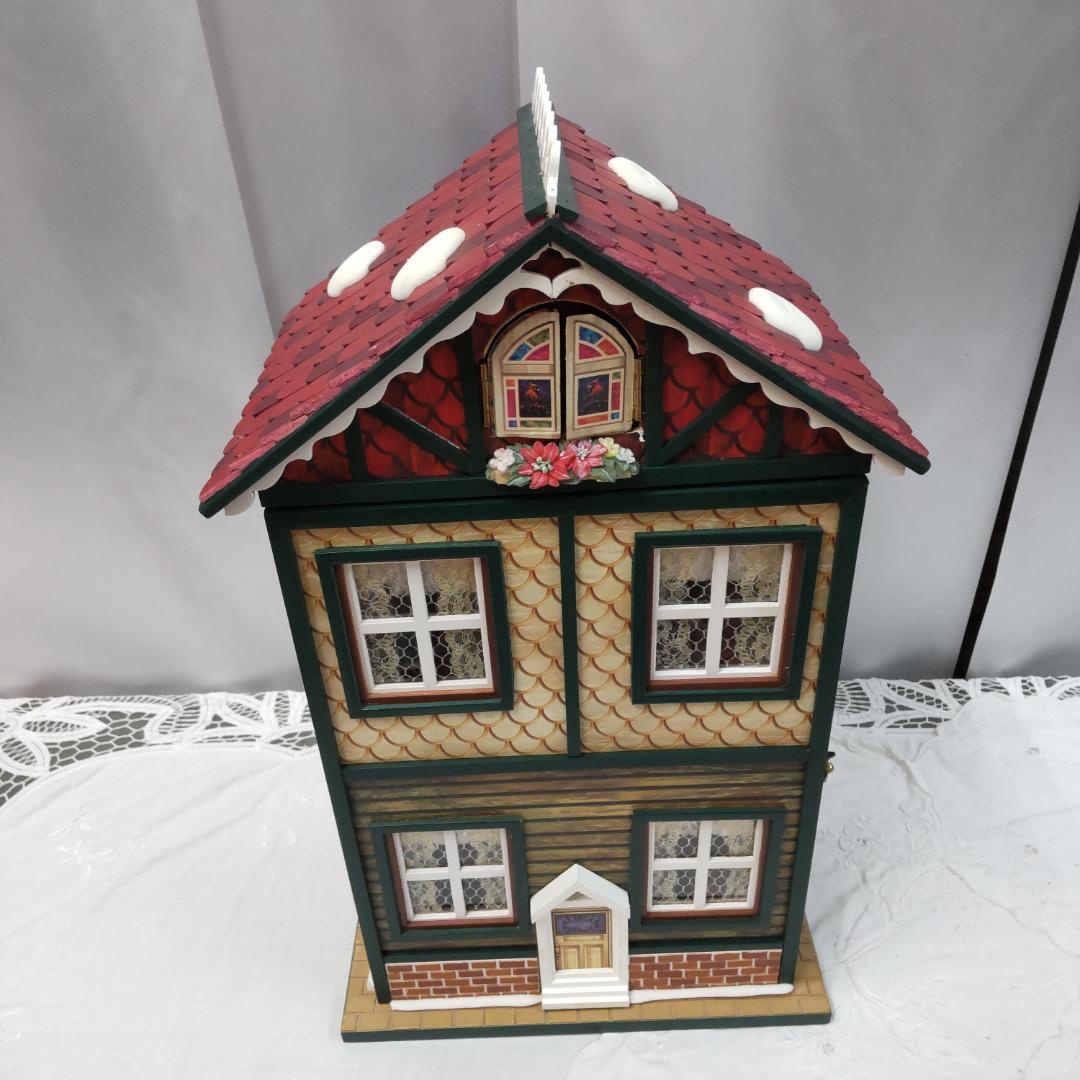 ハウス型オルゴール　新品訳アリ　ドールハウス　ミニチュア　クリスマス　ジオラマ