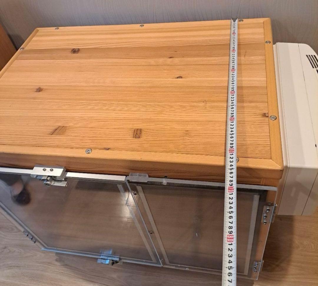 犬小屋製作工房K防音ケージ　犬用木製ケージ 透明扉付き