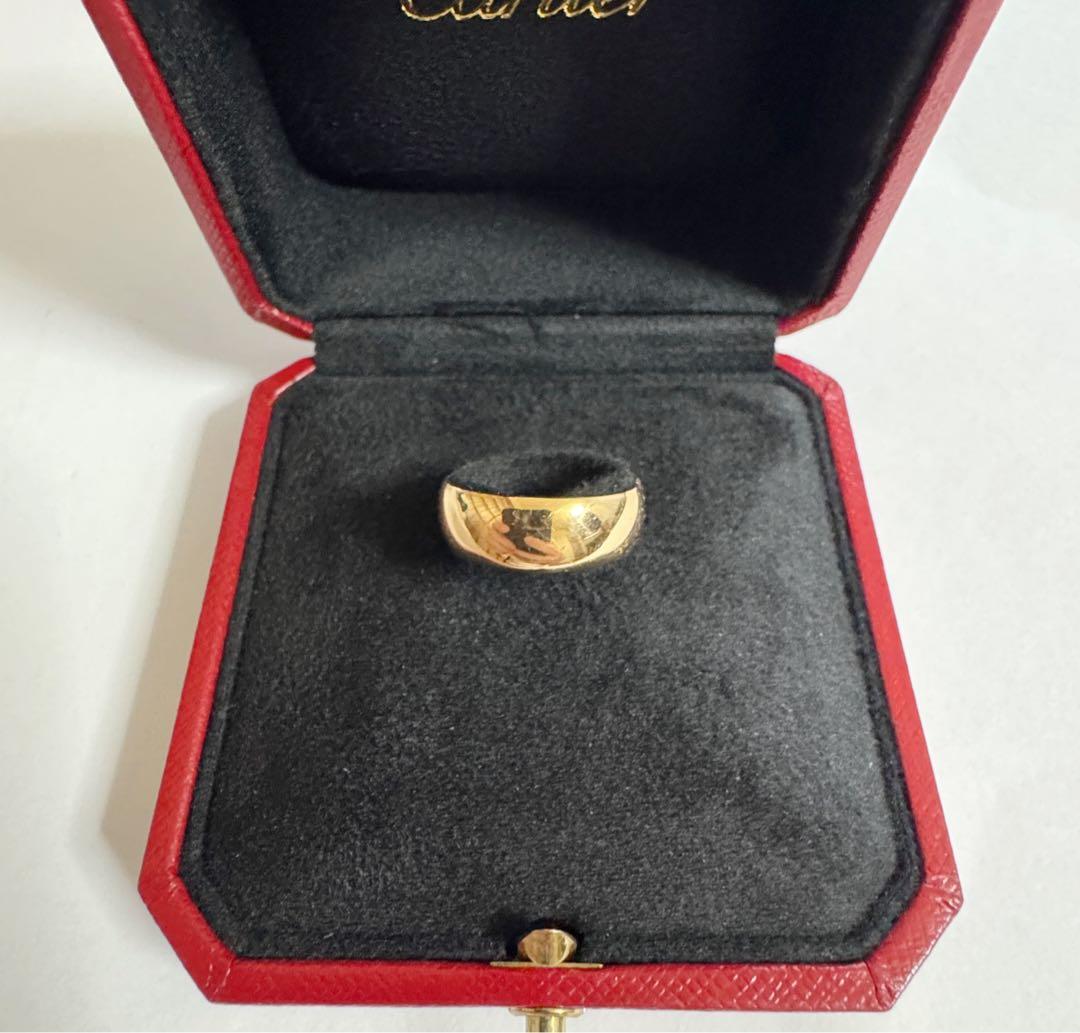 K18 甲丸リング 11号 ゴールド 指輪 メンズ／レディース