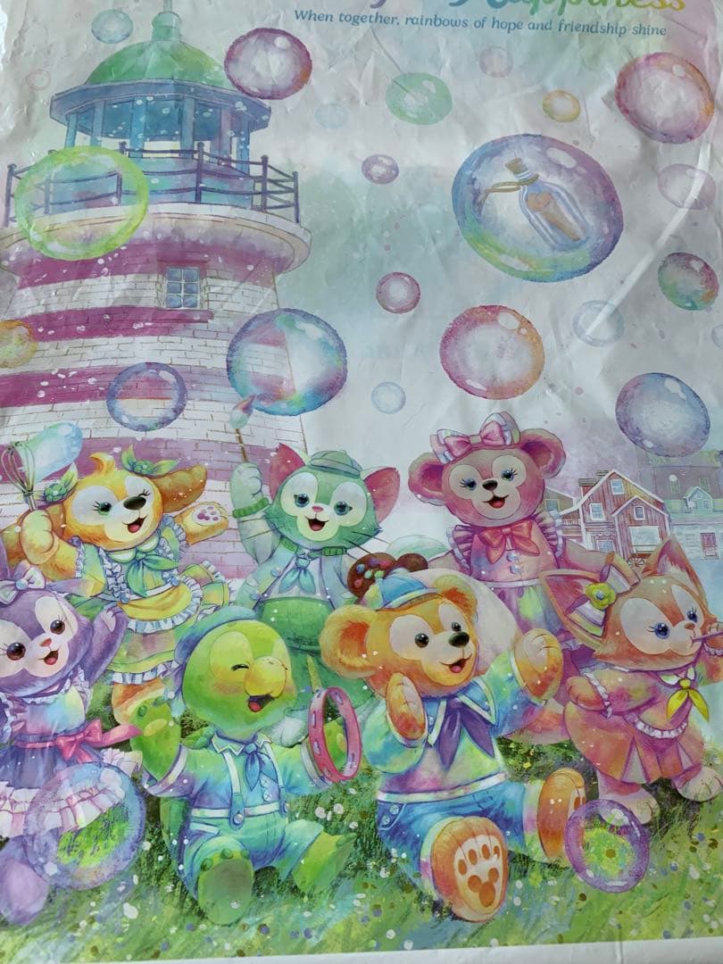 ディズニー　カラフルハピネス20周年 バケパ　ポージープラッシー クッキーアン