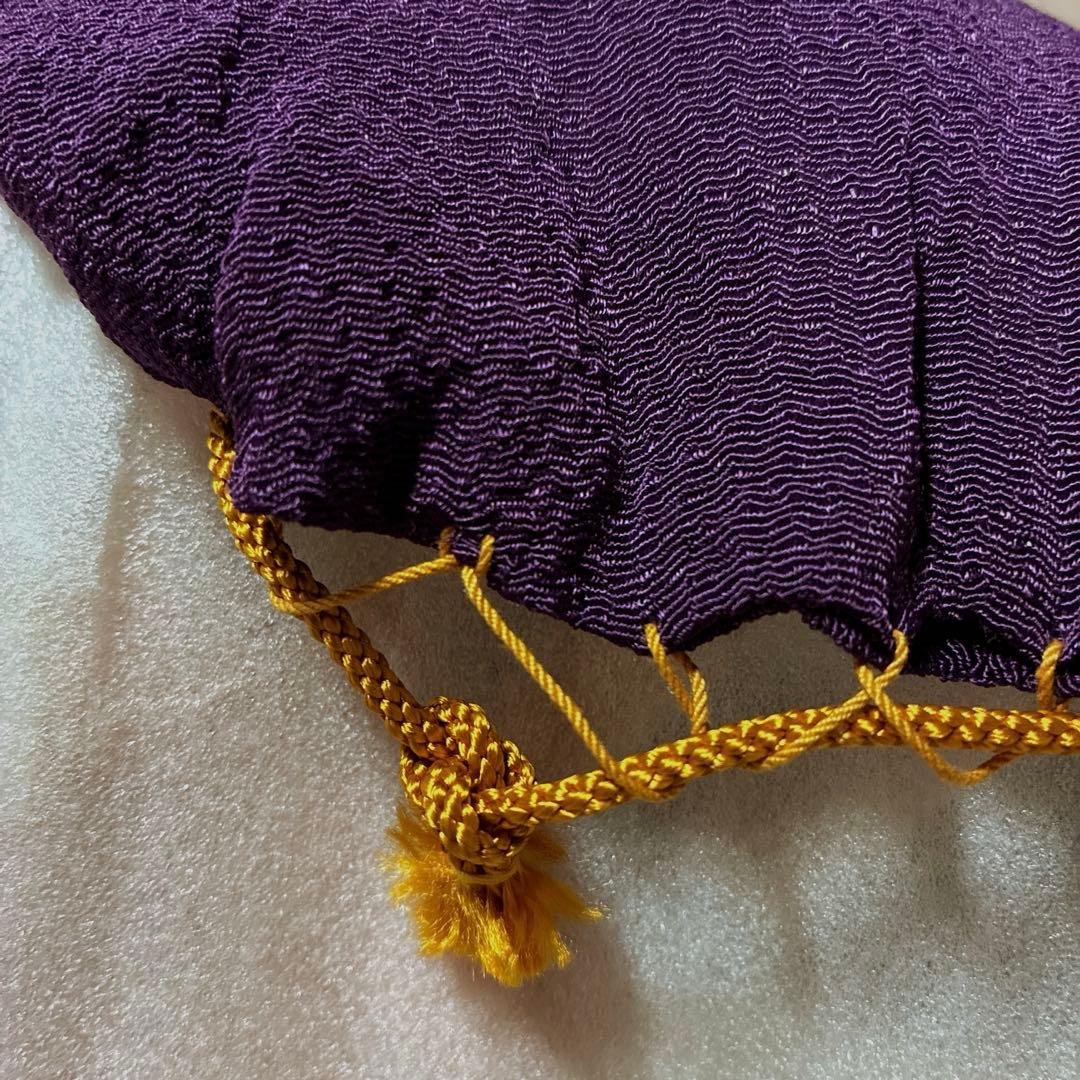 美品✨【茶道具】紫交趾　鋲紋　建水✨中村翠嵐✨ 御物袋【紫縮緬】共箱　外箱　歴栞