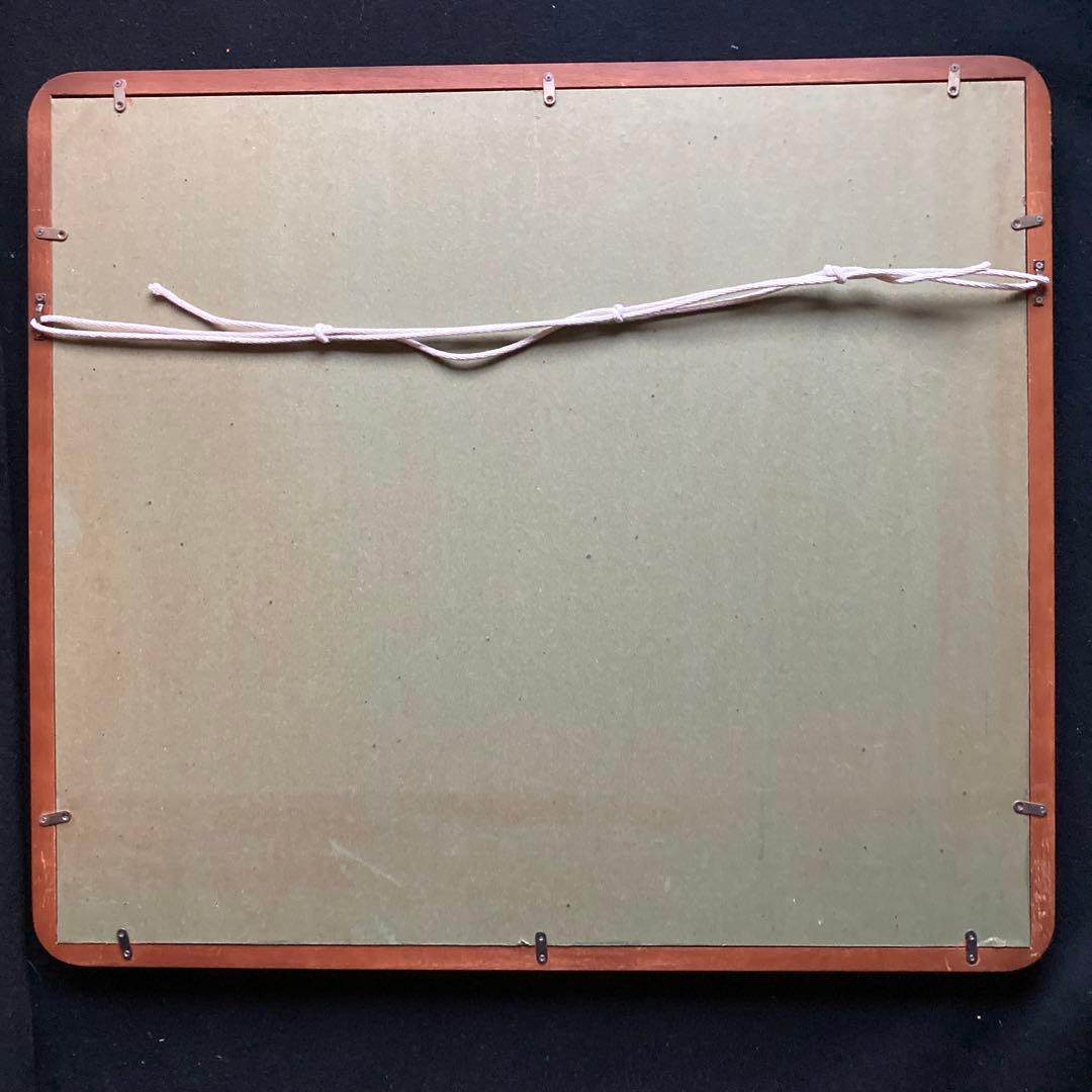 日本画 作者不詳(印あり) 風景画　額縁57×64絵37×44cm