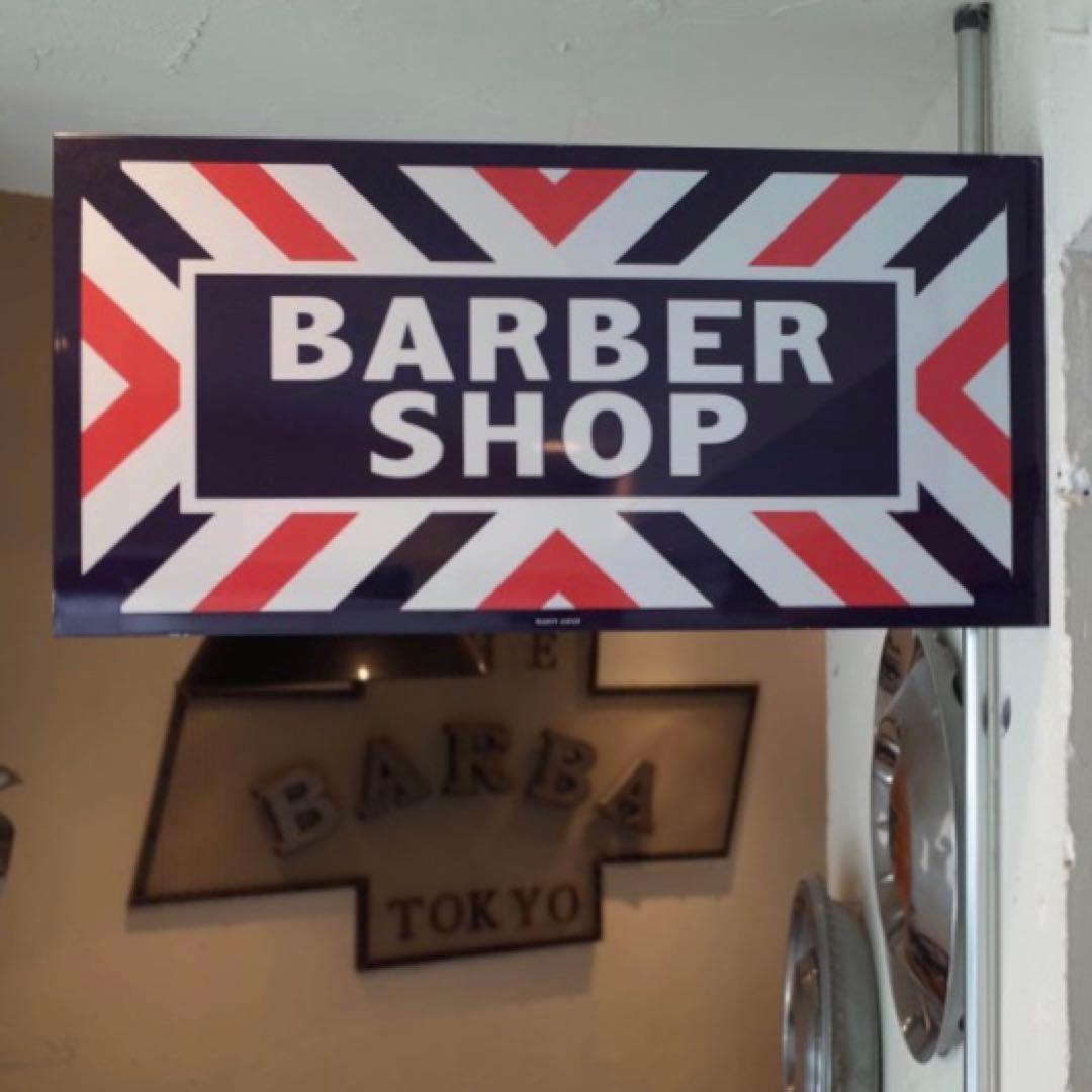 新品 MARVY JAPAN BARBER SHOPメタルサイン メタルサイン
