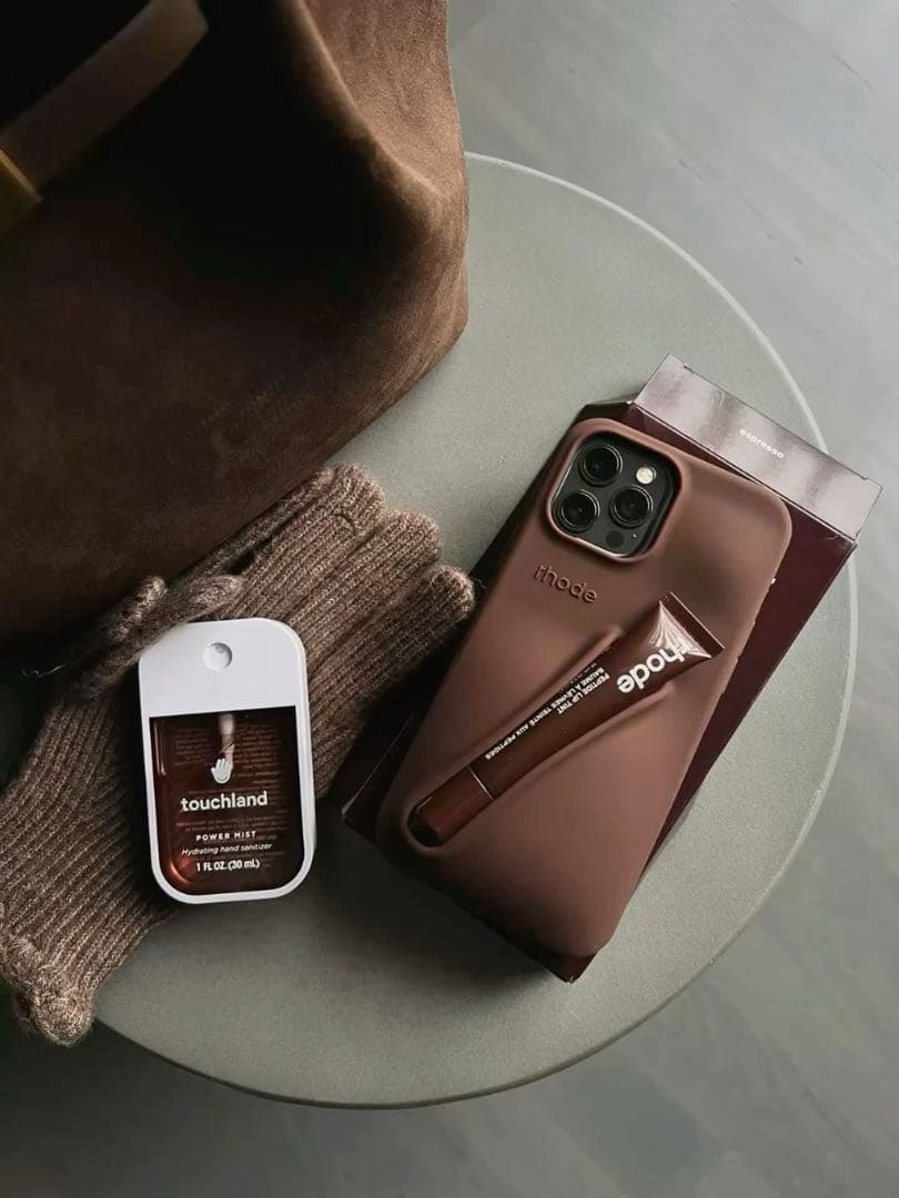 【サクライ】rhode espressoケースsalty tanリップ付き