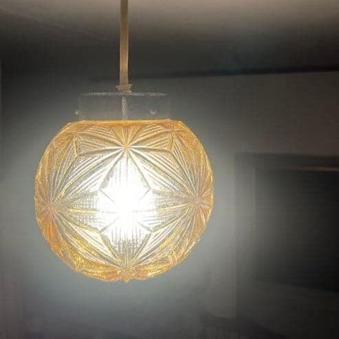 昭和レトロ ヴィンテージ 70年代 吊り下げ照明 球体 白熱灯照明器具