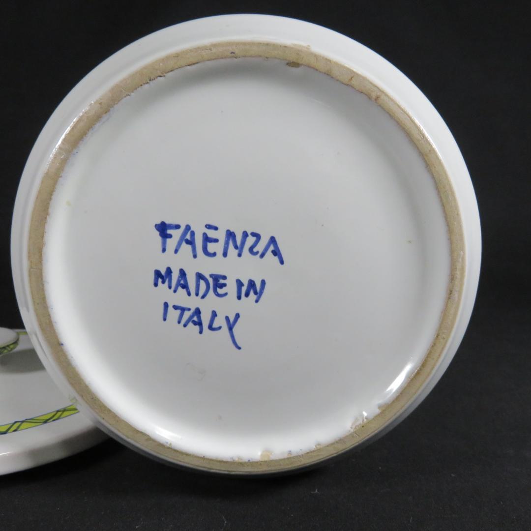 水指 水差し 茶道具 イタリア ファエンツァ 木箱 変わり種 夏