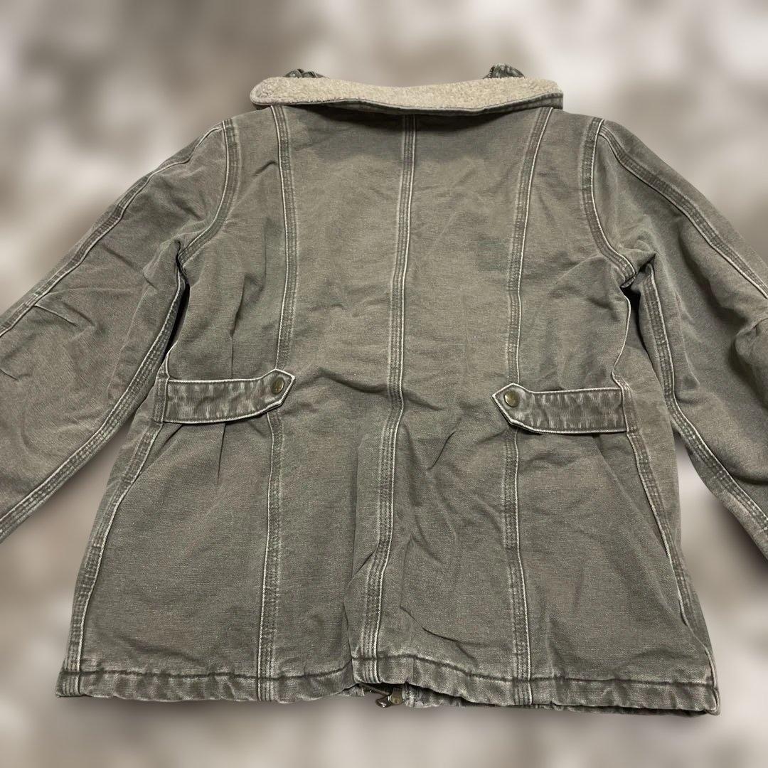 ド*君様 メキシコ製 Carhartt ダックジャケット モスグリーン サイズM