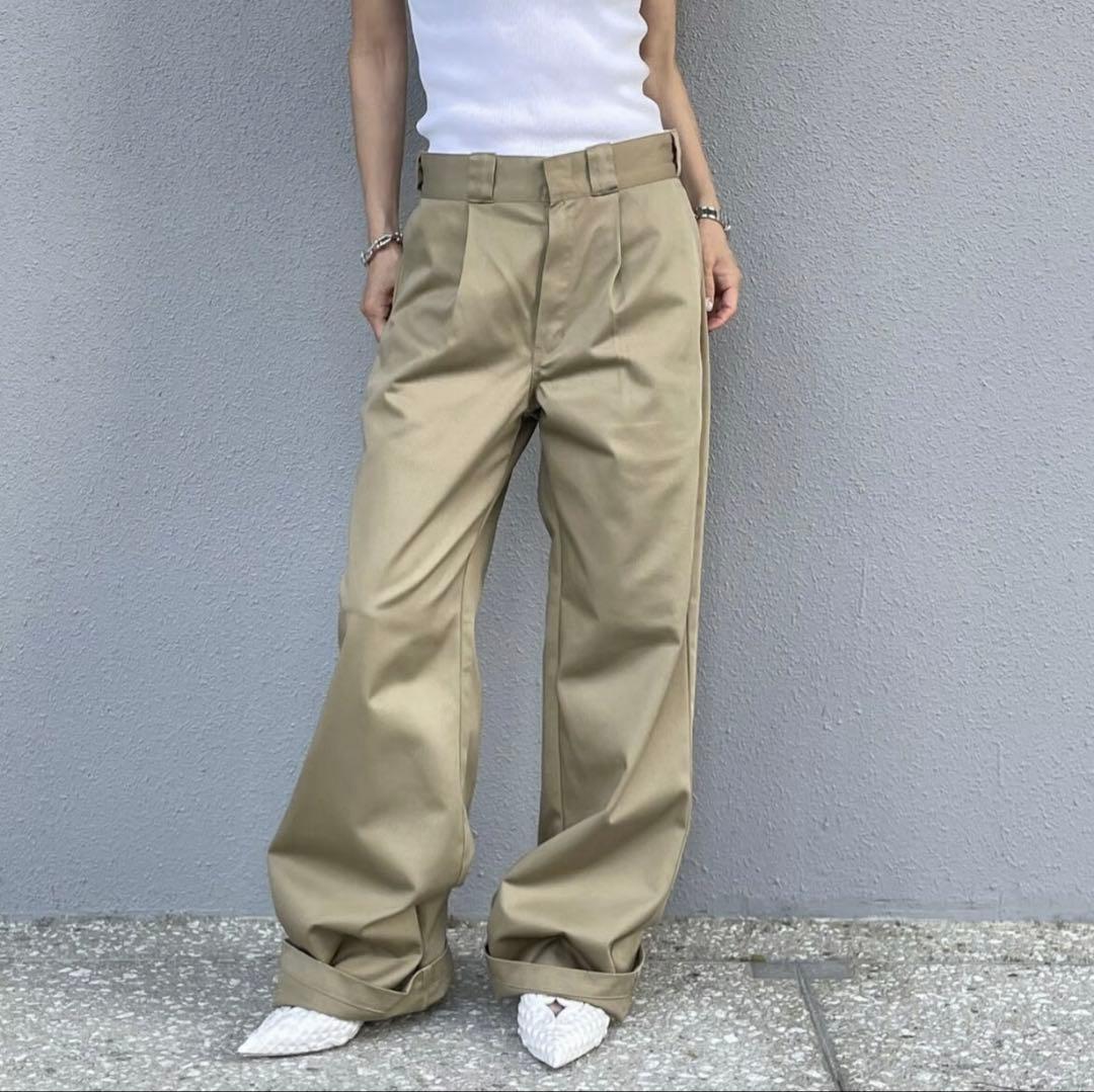 ok.soon×dickies wide chino pants【初期カラー】
