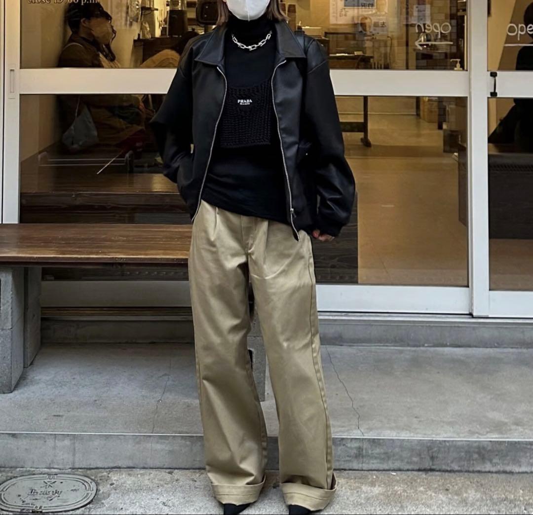 ok.soon×dickies wide chino pants【初期カラー】