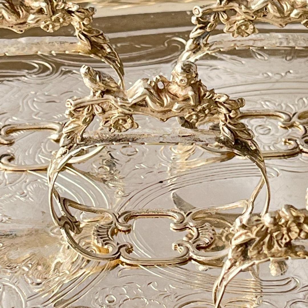 【ALBO】 天使と鳥 / 天童とリスのナプキンリング　6個【純銀】