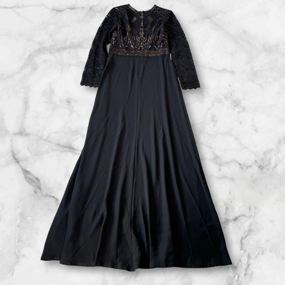 未使用✨ タダシショージ Lace & Crepe Gownドレス 黒