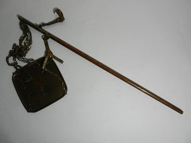 重さの単位が匁（もんめ）貫（かん）の時代の竿秤（さおばかり）