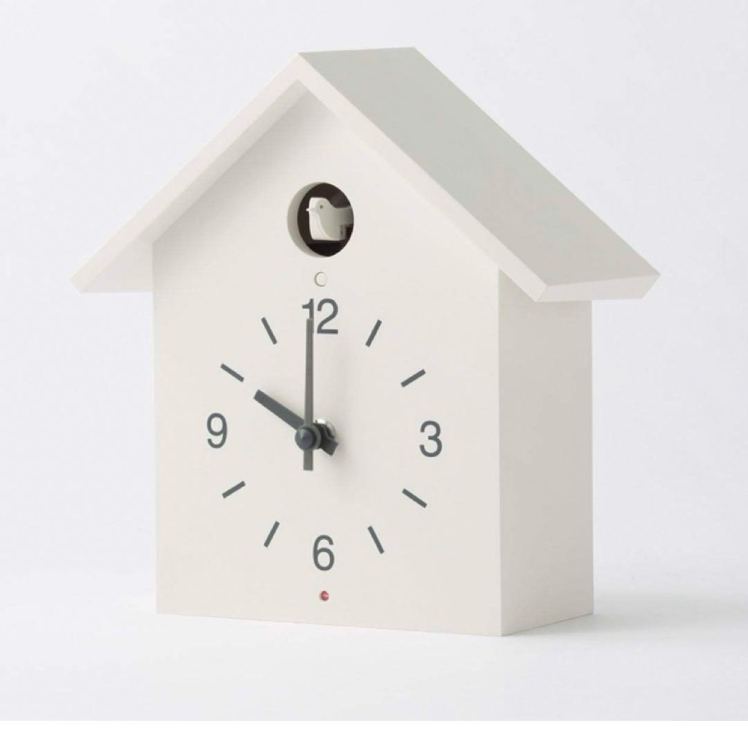 【新品未開封】無印良品 鳩時計・大 MUJI掛置時計・ホワイト