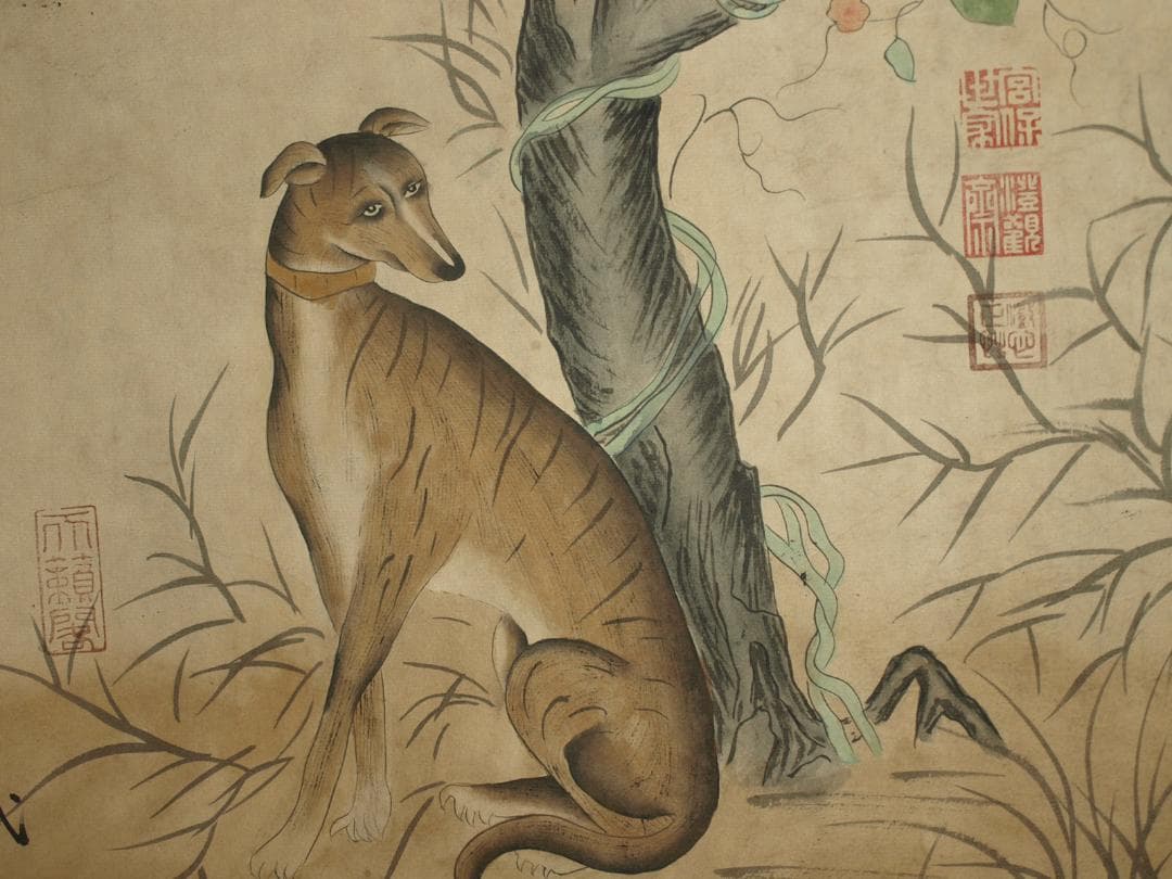 中国北宋時代の 人物図　肉筆絵　激安骨董品 古美術 BD335A12-1