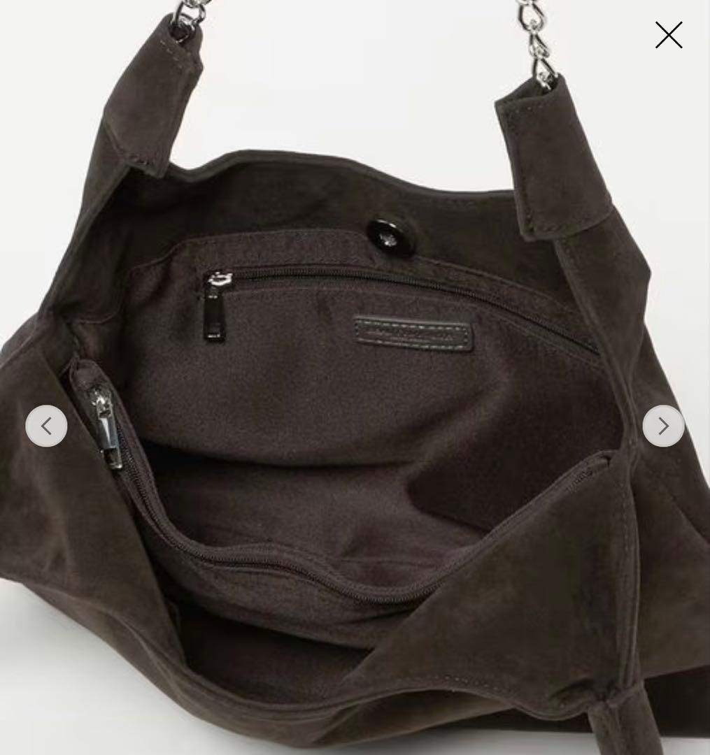 【beauty&youth】スエードライクチェーン　バッグ