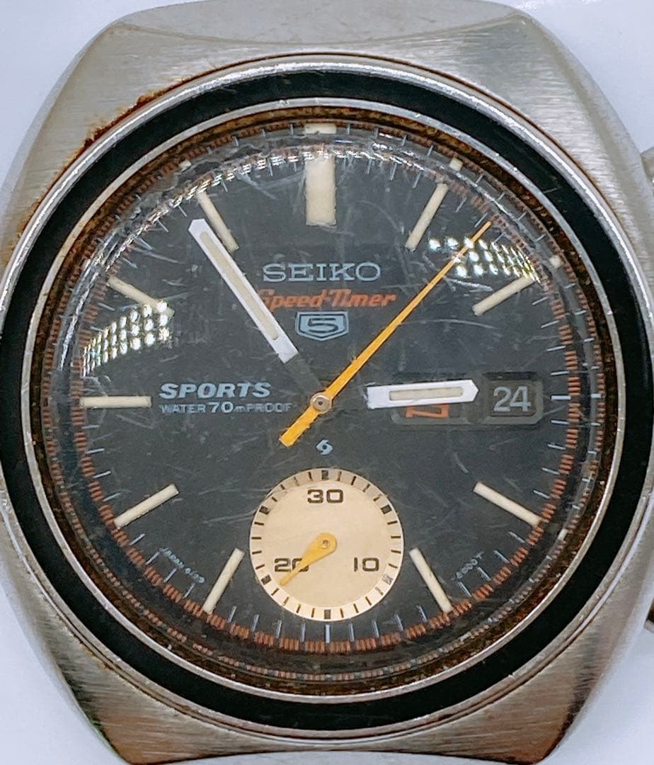 b*1様 年代物 SEIKO 5 SPORTS Speed Timer 腕時計