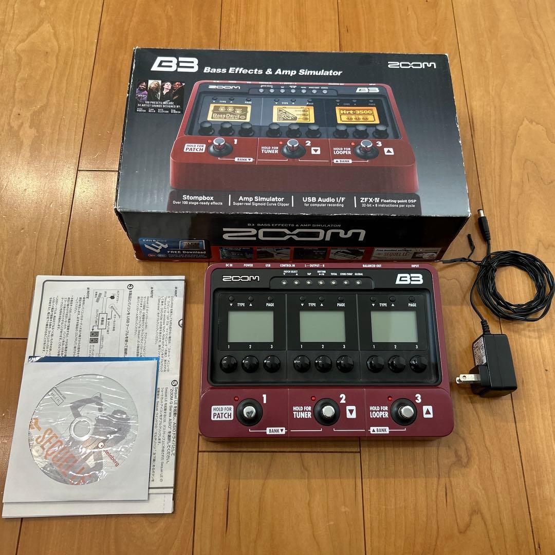 zoom Ｂ3 ベースマルチエフェクター　箱付き