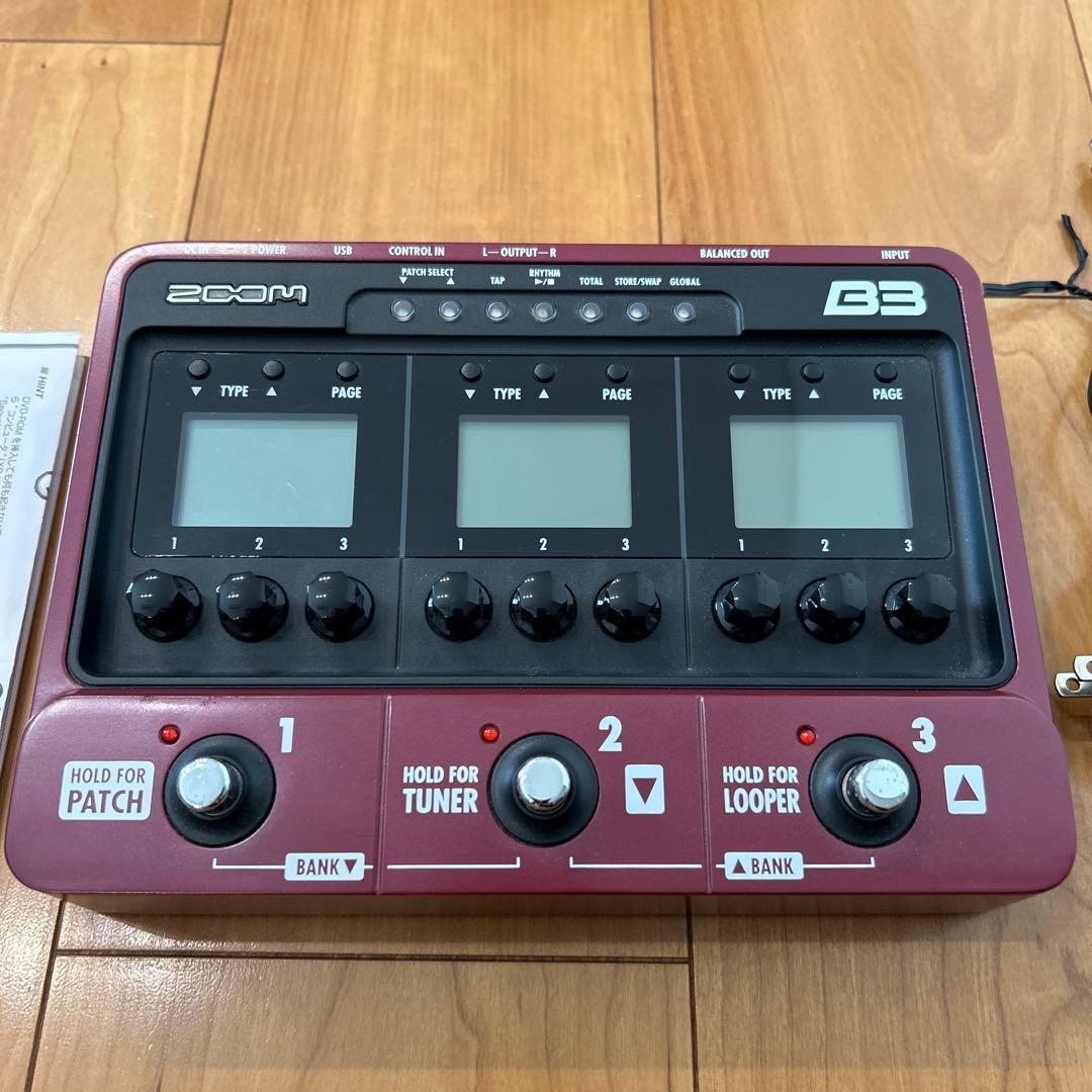zoom Ｂ3 ベースマルチエフェクター　箱付き