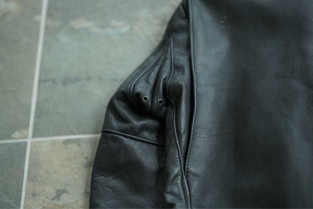 Schott 641 ボアライナー付 シングル ライダースジャケット 36