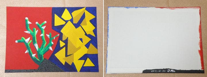 アクリル絵画　　☆　Ｄｕｆｔｇｏｌｄ　☆　【額装】