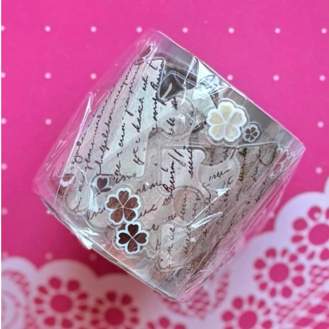 PET 拼图拼画复古色 ダイカット4cm×5m 海外マスキングテープ パズル