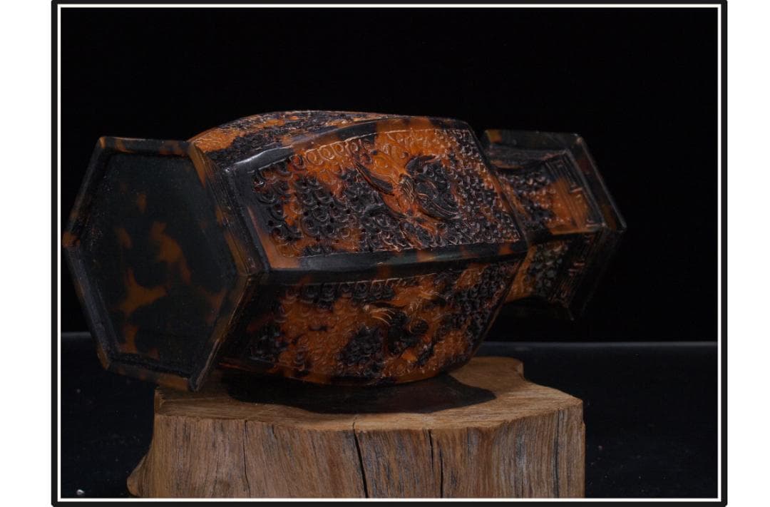 民間仕入れ品　中国清時代の鼈甲瓶 貴重品　激安骨董品 DE1438B18-4