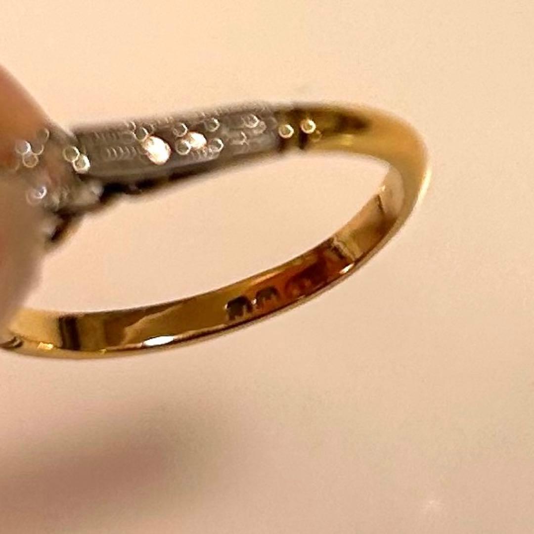 【レア美品】Ralph Lauren ゴールドストーンリング イギリス