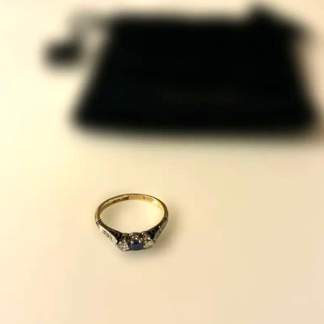 【レア美品】Ralph Lauren ゴールドストーンリング イギリス