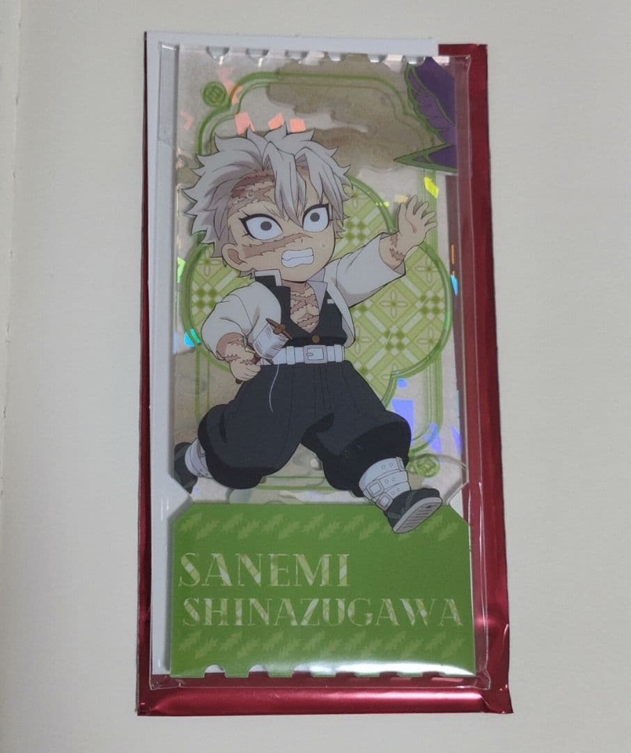 鬼滅の刃 中国限定 不死川実弥 缶バッジ、アクリルチケット カード セット