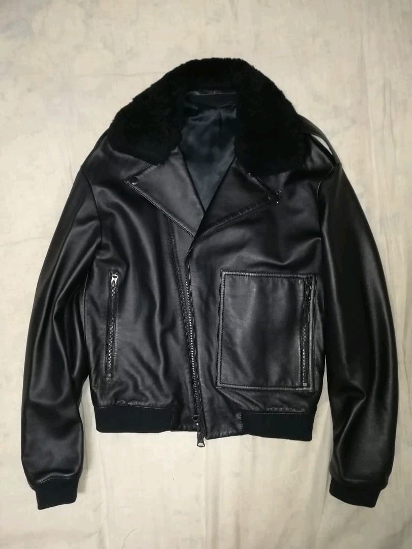 Acne Studios 襟ボア　ライダースジャケット　ロンハーマン購入