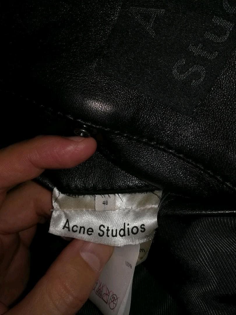 Acne Studios 襟ボア　ライダースジャケット　ロンハーマン購入
