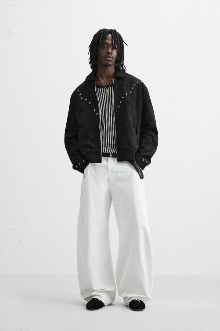 ZARA ザラ フェイクスエードジャケット L