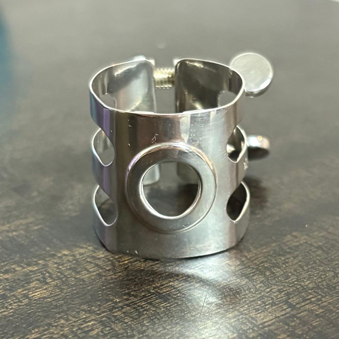 ウッドストーン　Ｂ♭クラリネットリガチャー 総銀　ソリッドシルバー