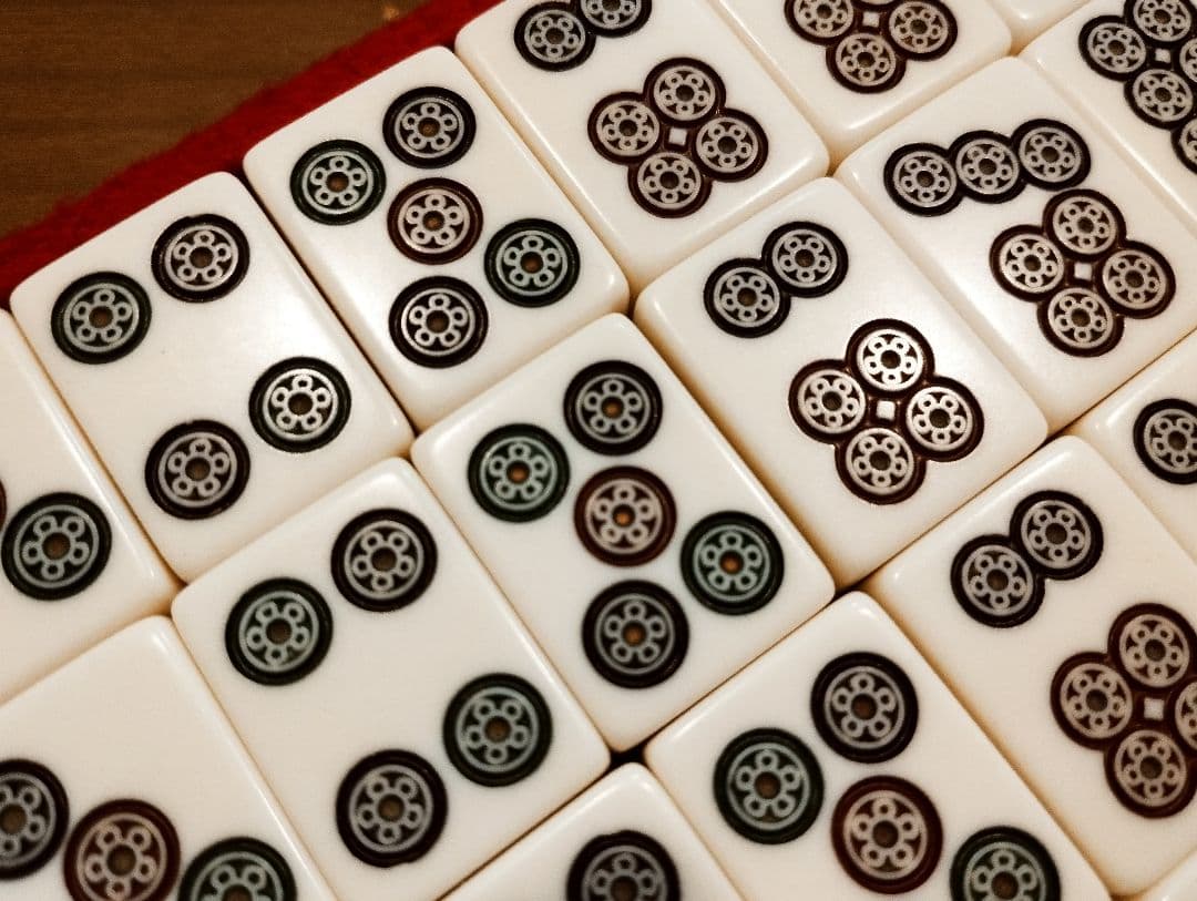 ミズノ丸一 ミズノマルイチ 瑞雲 背竹牌 金花牌 マージャンパイ 高級麻雀牌