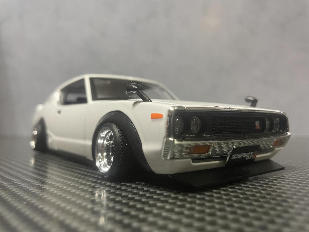 Maisto 1/24 日産 ケンメリ GT-R カスタム改 ワタナベ ガンメタ