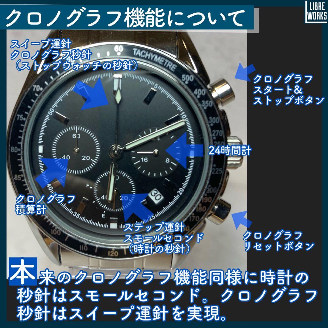 新春値下げ1000円引★ノーロゴ クロノグラフ カスタムウォッチ オマージュ