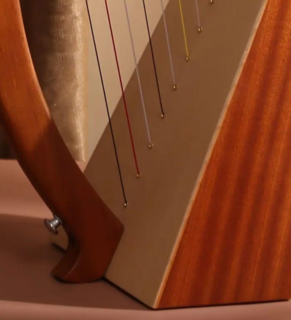 【値下げ】19弦ハープ 木製 弦楽器 インテリア 撮影小道具