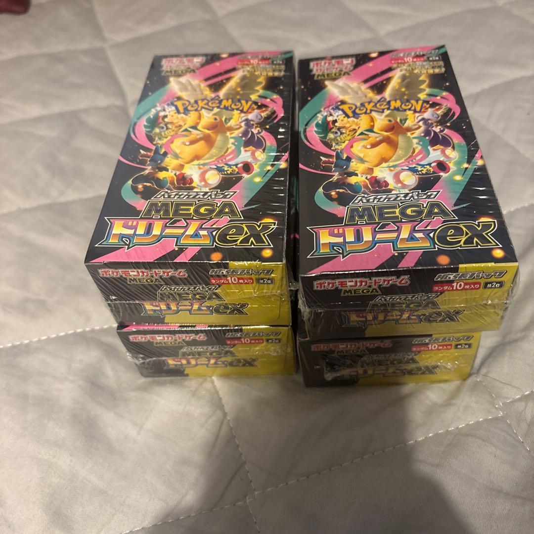 ポケモンカードゲーム MEGA ドリームEX 4boxシュリンク付き