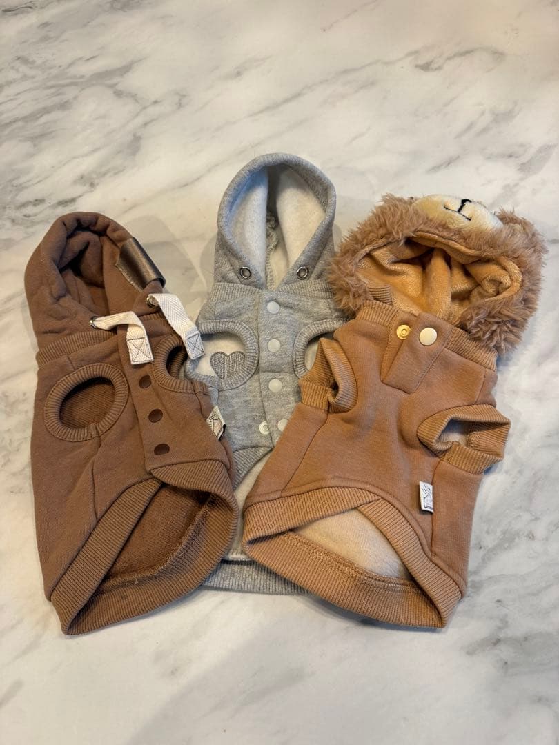 明日まで値下げ　サーカスサーカス　冬物犬服 4点セット XXS