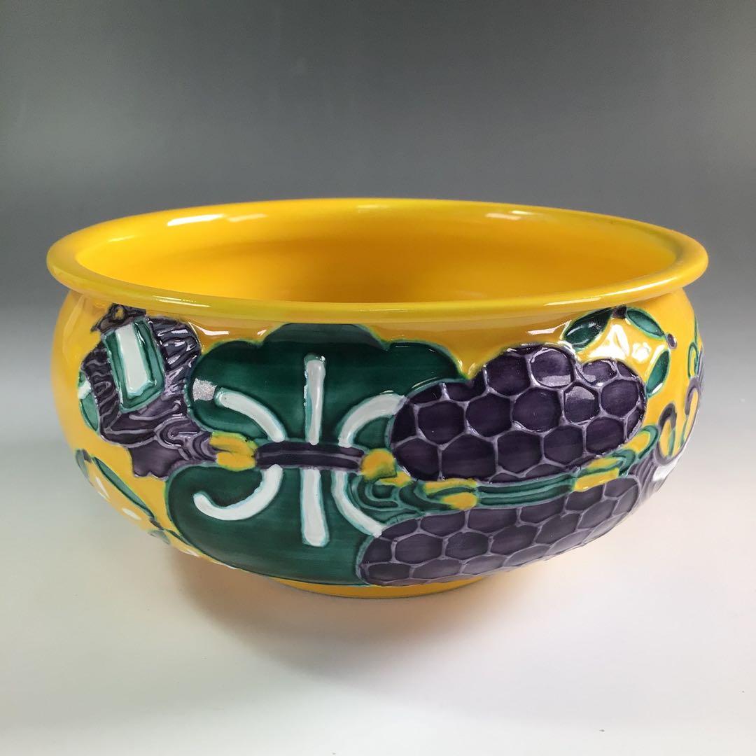 Ｐ９７６　皆具　『和楽庵　昭阿弥造』『黄交趾』『宝尽し文』『台子皆具』　共箱