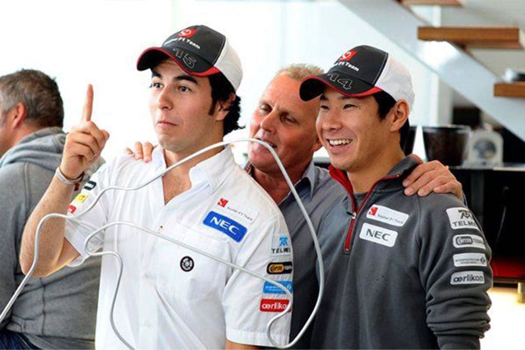 F1 Sauber C3。セルジオペレス直筆サイン入りミニカー1:43